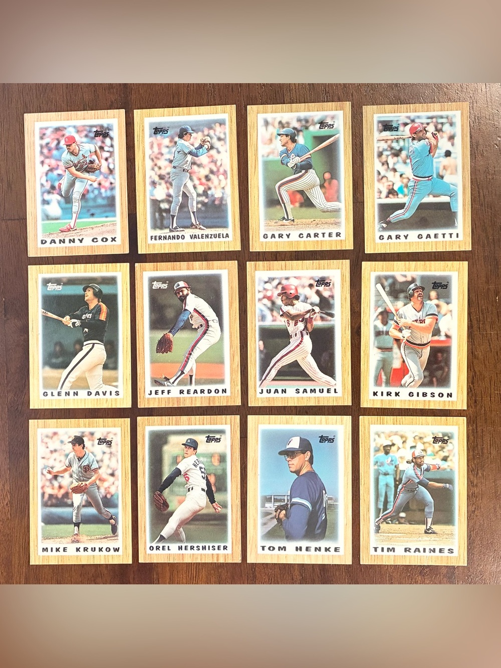 1987 Topps Mini League Leaders Baseball Cards - Set of 12